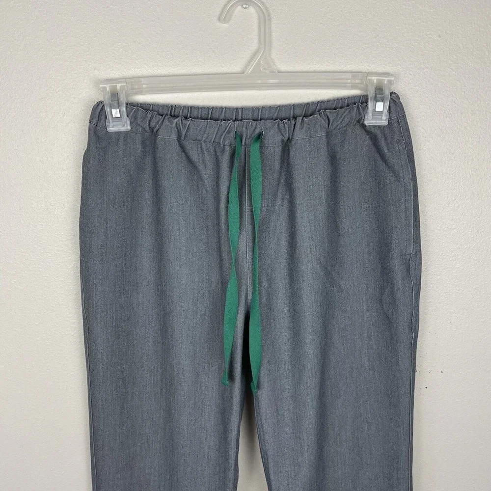 Figs Pisco Scrub Pants Mens XS Graphite Grey Elastic Waist Drawstring Pockets
